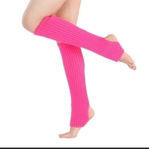 COPY - Barbie core 80s ribbed knit leg warmers